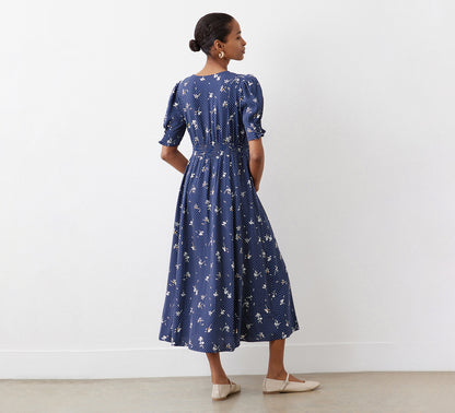 River Navy Floral Dress