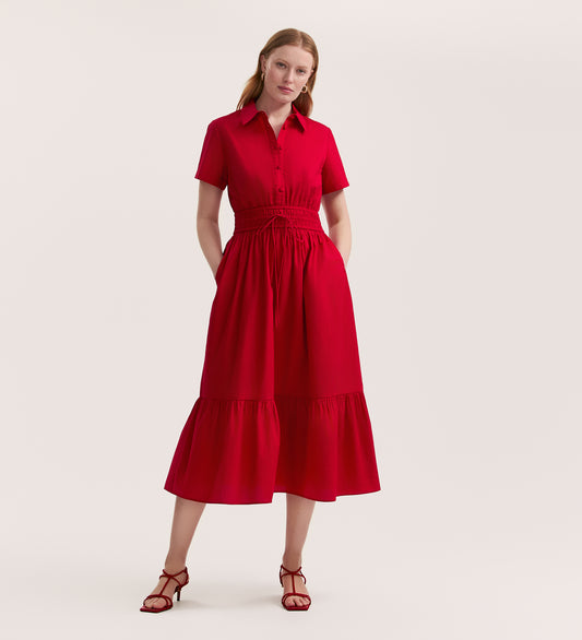 Penny Red Midi Dress