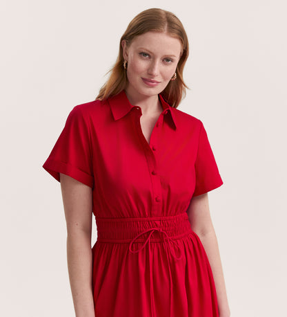 Penny Red Midi Dress