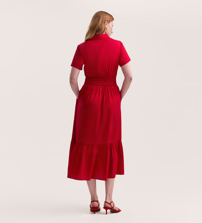 Penny Red Midi Dress